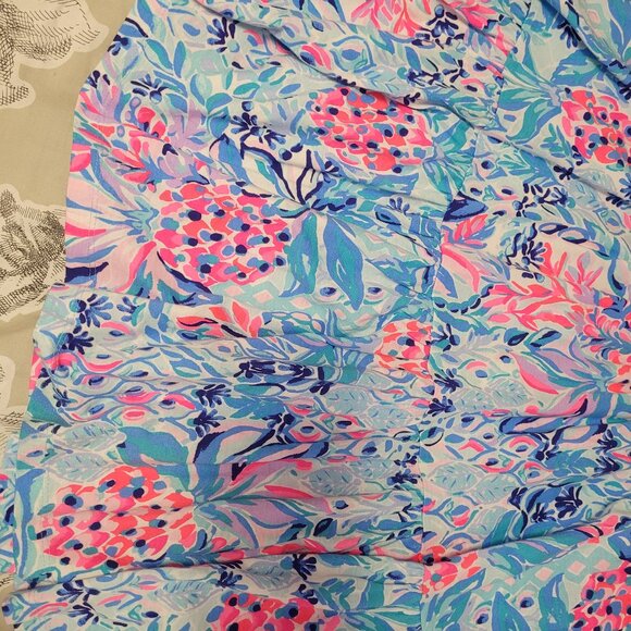Lily Pulitzer Party Princess Blue  & Pink Cotton Dress Size Small NWT - Picture 8 of 8